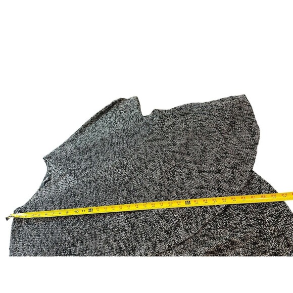 Chelsea Studio Gray Heathered Deep V-neck Wrap Front Tunic Sweater 2x - Picture 9 of 11